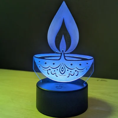 GearUP Acrylic Multicolor Night Lamp