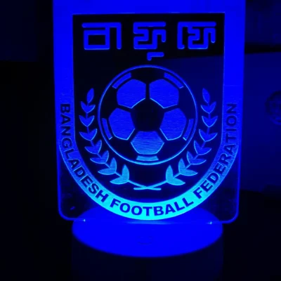 GearUP BFF Night Lamp – 7 Color LED Light – বাংলাদেশ ফুটবল লোগো সহ ল্যাম্প – ShopHutBD